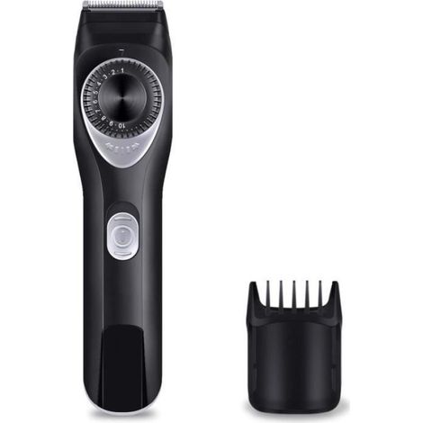 Tondeuse À Barbe - 19 Réglages 0,5 mm - Lame Acier Inoxydable - Autonomie 70 Min - Sans Fil - Noir - 1 Pièce (1/4)