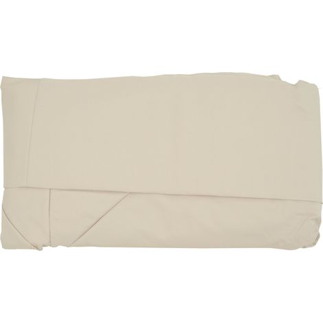 Telo copertura per ombrelloni rotondi decentrati 8 stecche 4m tessuto 220g/m² avorio beige (1/5)