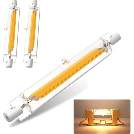 R7S LED 118mm Dimmbar Lampen,20W R7S LED 118mm Ersatz für 200W Halogenlamp,Warmweiß 3000K 2000LM,Ohne Flackern,360° Strahlbeleuchtung, 2er Pack (1/5)