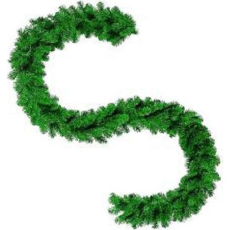 Imperial Pine Christmas Garland - Plain Green - 270cm X 30cm