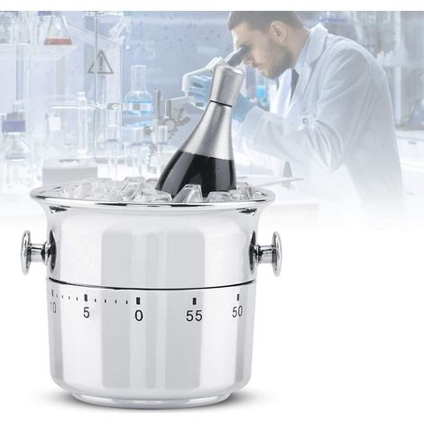 Minuteur mécanique Rengue en acier inoxydable, compte à rebours (1/5)