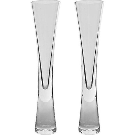 Flûtes à champagne en cristal PDQ - Verres à paillettes sans anse pour mariages et fêtes (1/5)