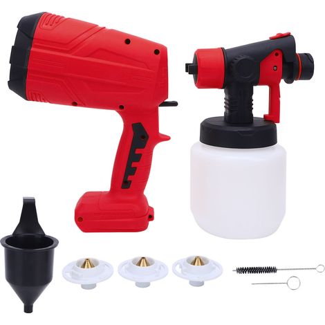 Pistolet de pulvérisation électrique 800ML 200W, pulvérisateur de peinture sans fil avec 4 buses pour batterie B4, meubles de maison, peinture d'armoire