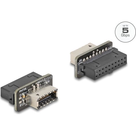 Delock USB 5 Gbps Adaptador USB 3.2 Pin Header hembra a  Type-E Key A