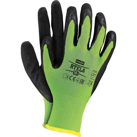 Arbeitshandschuhe mit Latex-Beschichtung in Grün Gr. 10