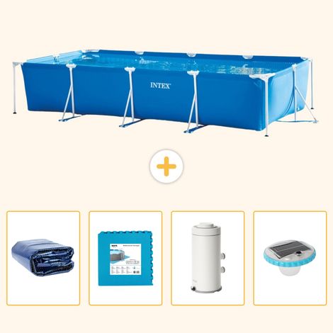Intex Piscine Tubulaire Rectangulaire - 450x220x84 cm - 5-pièces S152 (1/5)