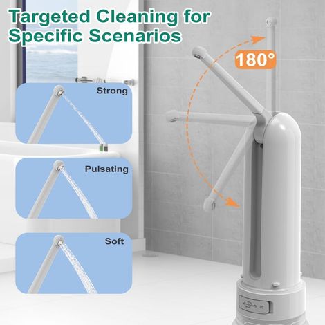 Wiederaufladbares, tragbares elektrisches Bidet – Intimdusche für die Wochenbettpflege, Schwangere, Babys, Senioren, 320 ml – Persönliche Hygiene und papierlose Pflege (1/5)