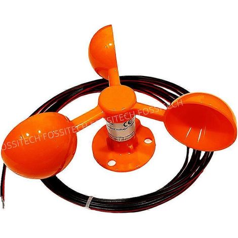 Anémomètre à capteur DIY 100 km/h Φ14 cm, type à trois coupelles, testeur de vitesse 0-2 V, détecteur de puissance du vent (1/4)