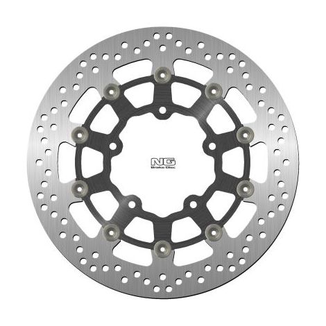 DISCO DE FRENO DELANTERO NG SUZUKI GSR 600 / GSXR 600 '06-'07, 750 '06, 1000 '05-'08, VZR 1800 '06-'13, VLZ 1800 '17 (310X100X5,0MM) (5X10,5MM) FLOTANTE (CENTRO DE ALUMINIO)