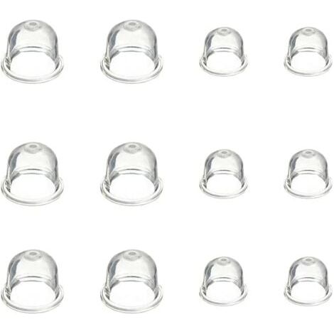 12 Pièces Carburateur Amorce Pompe Ampoule 19 mm et 22 mm Poire Pompe Amorcage Accessoires de Carburateur pour Debroussailleuse Tronçonneuse Souffleur Tondeuse (1/4)