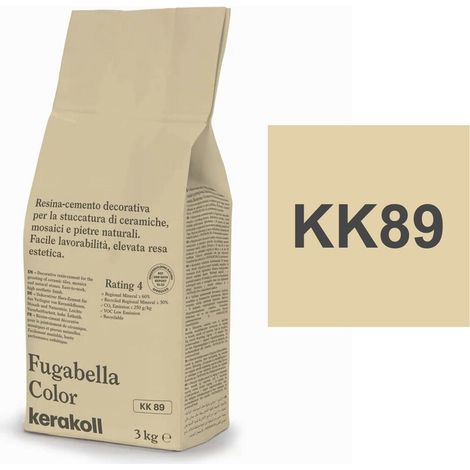 Kerakoll FUGABELLA COLOR KK89 resina stucco piastrelle mosaici marmi 3 KG (1/2)