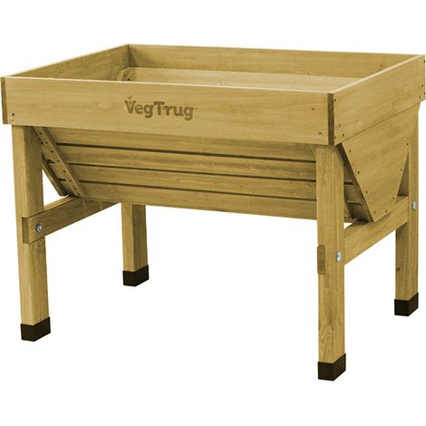Classic Small Natural Wood Planter