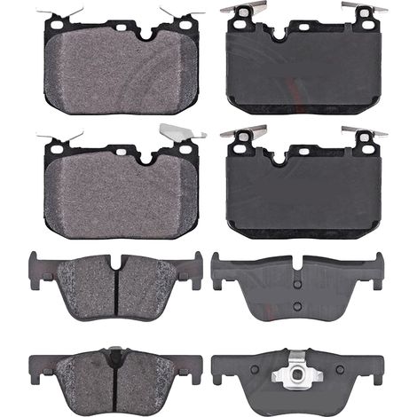 KIT PASTIGLIE FRENO ANTERIORI E POSTERIORI compatibile con BMW 3 (F30,F80,F31,F34) / PASTIGLIE FRENANTI AUTO OEM FDB4611FDB4489FDB4662,FDB4663FDB4670 / SOSTITUZIONE DIRETTA / BASSA POLVERE / SILENZIOS