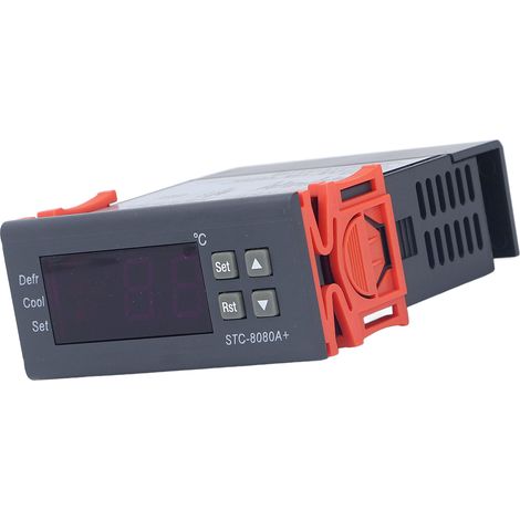 STC-8080A+ BERM® Régulateur Numérique de Température -40°C50°C pour Congélateurs, Contrôleur Intelligent Réglable 220VAC, Thermostat avec Sonde, Modèle Certifié (1/5)