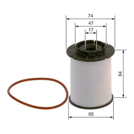Insert de filtre à carburant - F026402356 - BOSCH (1/5)
