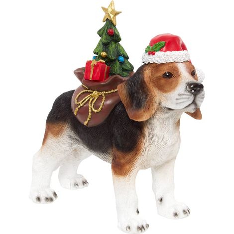 Cane beagle in resina h31.5 - Feeric lights & christmas (1/3)