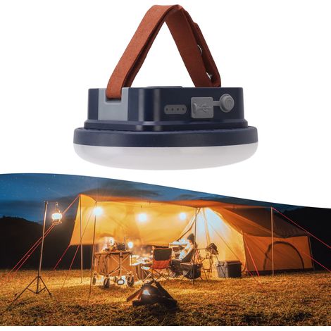 Hochleistungsfähige, UFO-förmige Campinglampe, magnetische Zeltlampe, wasserdichte Zeltlampe, Notstrom-Überlebensset, Geschenkidee für die Feiertage, 1600 lm zweifarbiges Licht. (1/5)