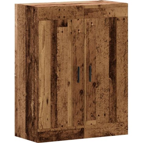 Armoire murale vieux bois 69,5x34x90 cm bois d'ingénierie (1/5)