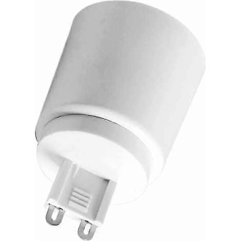 10 adaptateurs/convertisseurs pour ampoules halogènes et fluocompactes à culot G9 vers E27 (1/5)