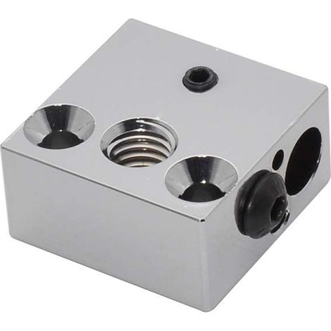 Bloc chauffant plaqué cuivre CR-10 haute température pour extrudeuses tous métaux Hot Ends Ender 3s V2 Ender 3 Pro Ender 5 Pro CR10 S4 S5 (cuivre) (1/5)