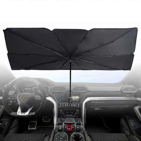 Pare-soleil de voiture, parasol et parapluie, bloque les rayons UV, visière de protection solaire - taille M (1/4)