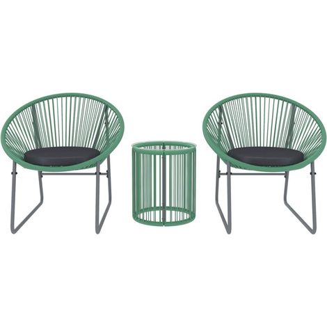 Salon de jardin en rotin, 3 pièces, pour jardin, terrasse, balcon (1/5)