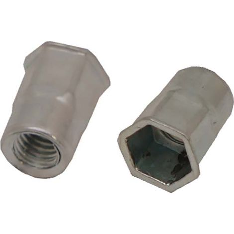 Rivet Acier Gris longueur 17.5mm diamètre 10.9mm M8 ( Prix pour Sachet de 50 )