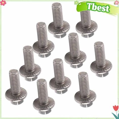 Tbest boulon à Vis à hexagonale M6 en acier inoxydable SS304, 10 pièces, boulons à tête de rondelle, quincaillerie rondelle (1/5)