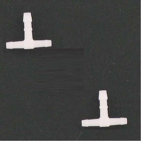 2x raccord de durite en T diamètre 3mm + 4mm + 3mm réducteur adaptateur tuyau carburant tondeuse tracteur voiture scooter