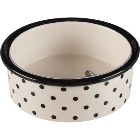 Gamelle, en céramique 0,3 L/ø 12 cm, blanc/noir (1/3)