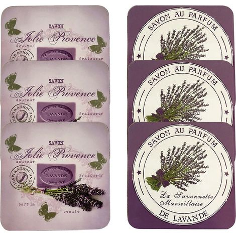 6 sous verres Provence