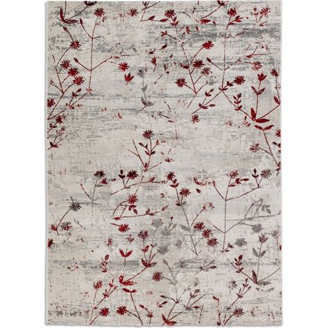 ASTRA Tapis « Antea » Tapis 133x190cm, fleurs rouges (1/5)