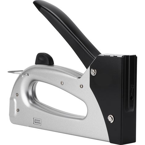 Pistolet à agrafes manuel portable et robuste pour bricolage, décoration et menuiserie (1/5)