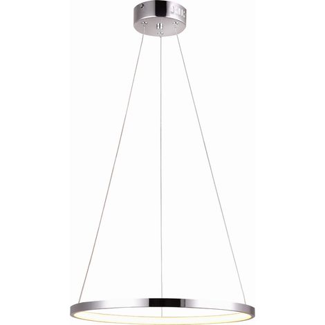 Suspension LED Candellux LUNE 31-64592 Ø29 cm chrome (1/2)