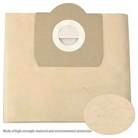 Sacs Aspirateur pour Karcher 6.959-130.0 WD3 WD3P MV3 Sacs Filtrants en Papier de Rechange pour Aspirateur Wet & Dry, Sac pour Karcher Premium Accessoires Pièces Détachées(5 lots) (1/4)