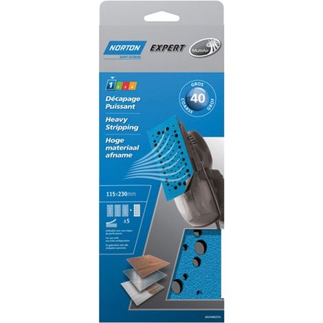 Norton Multiar Disque de Ponçage 115x230 mm Grain 40
