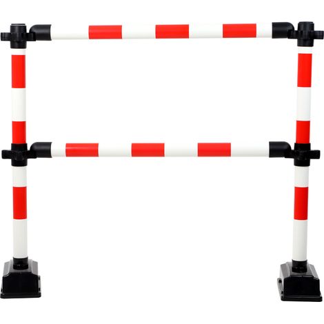 Barrière Express 2 lisses 1m Rouge/Blanc - 2001199 (1/3)