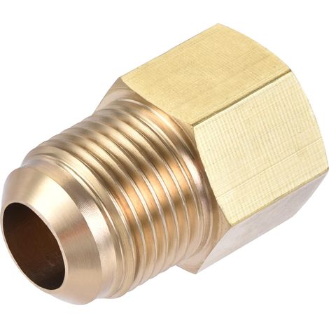 Laiton Tuyau Raccord 45 Degré 1/2 SAE Flamme Mâle 3/8 SAE (1/5)