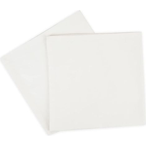 Lntyq 4 pièces - Serviettes de Table surdimensionnées Coton 45 CM x 45 CM (18 po x 18 po), Blanc - Tissu épais pour Une Utilisation Quotidienne (1/5)