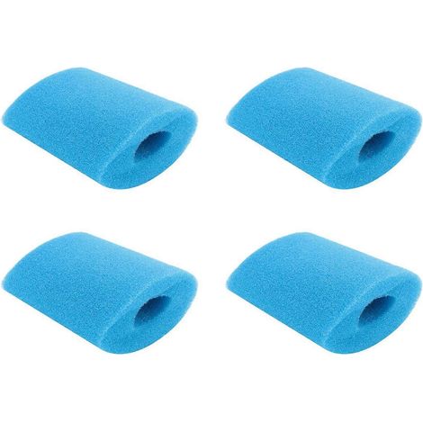 Lot de 4 éponges filtrantes pour piscine de type H, réutilisables et lavables. (1/5)