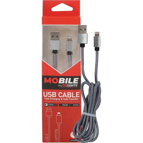 Cable USB-A a Lightning de 1,2 m, 2,4 A, QC 3.0, EPMOB05 (1/5)