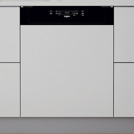 Lave-vaisselle 60cm 14 couverts 46bd intégrable avec bandeau noir - Whirlpool - W3PFD636B