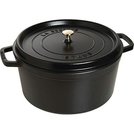 STAUB La Cocotte Casseruola, Ghisa, Nero, 34 cm (1/4)