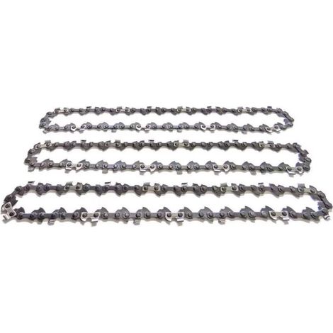 Chaine tronconneuse 62 maillons Lot de 3 chaînes de tronçonneuse 45cm 3/8" entraîneurs Pour guide-chaîne de 1,3 mm Chaîne pour tronçonneuse (1/5)
