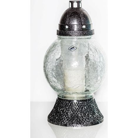 SFERA GRANDE SATINATA B-20 / base nera / 1 pezzo