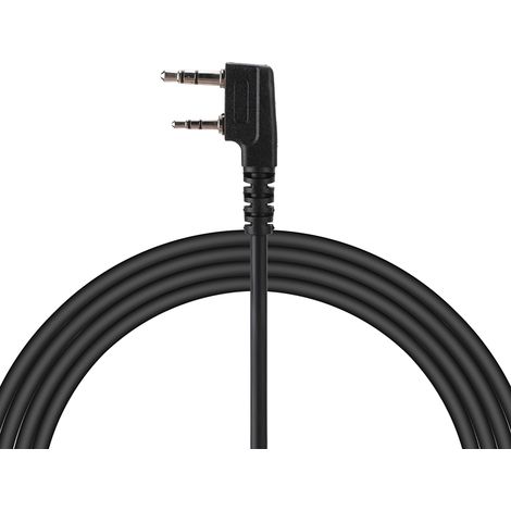 Câble haut-parleur pour talkie-walkie Baofeng UV5R, Kenwood TK-240 et Linton.