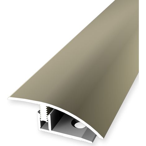 PROVISTON Übergangsprofil Laminatausgleich Breite: 39 mm Höhenausgleich: 7 - 12 mm Länge: 900 mm Aluminiumprofil Sand 1 Stück (1/5)
