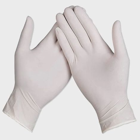 Powdered Latex Disposable Gloves, Size L, 100-Pack (1/5)