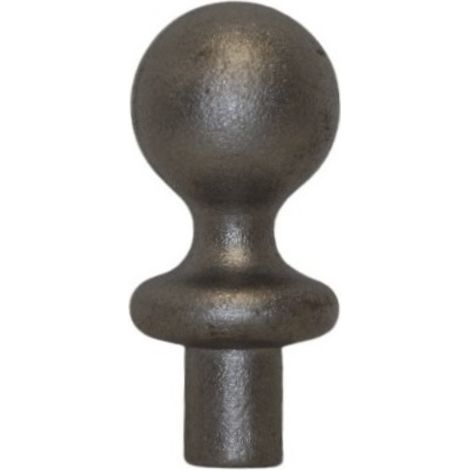 Boule avec support - Hauteur 50mm largeur 30mm base ø16mm - Fer forgé - À souder - DECO FER FORGE