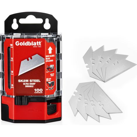 Goldblatt Lame Trapèze Utilitaire Lourde d’Acier Trempé Supérieur SK2M 100-pièce avec Distributeur